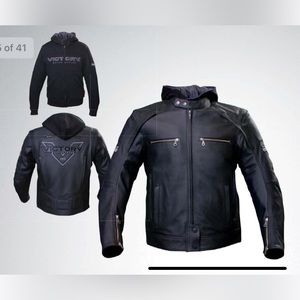 Victory Attitude Motorcycle Leather Jacket